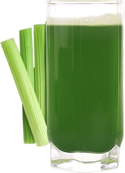 glass of celery juice
