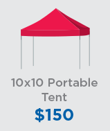 $150 10x10 Portable Tent