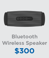 $300 Bluetooth Wireless Speaker