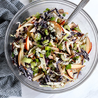 Celery Apple Slaw with Blue Cheese